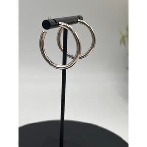 Dyadema‎ Signed Bronze Italy Classic Hoop Earrings